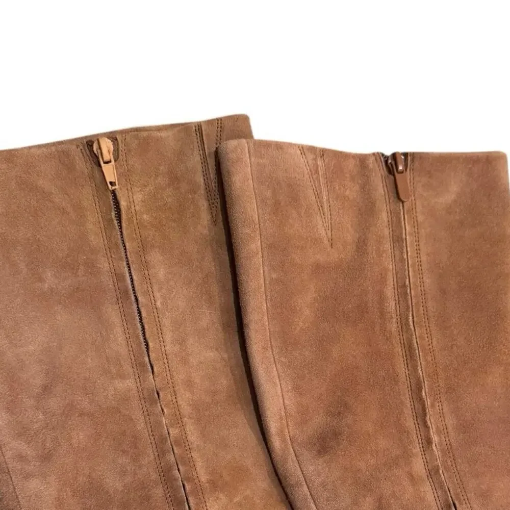 Vince Women's Leather Upper Pilar Knee High Boots Pointy Toe Beige Size 8.5 NWOT - Picture 12 of 13